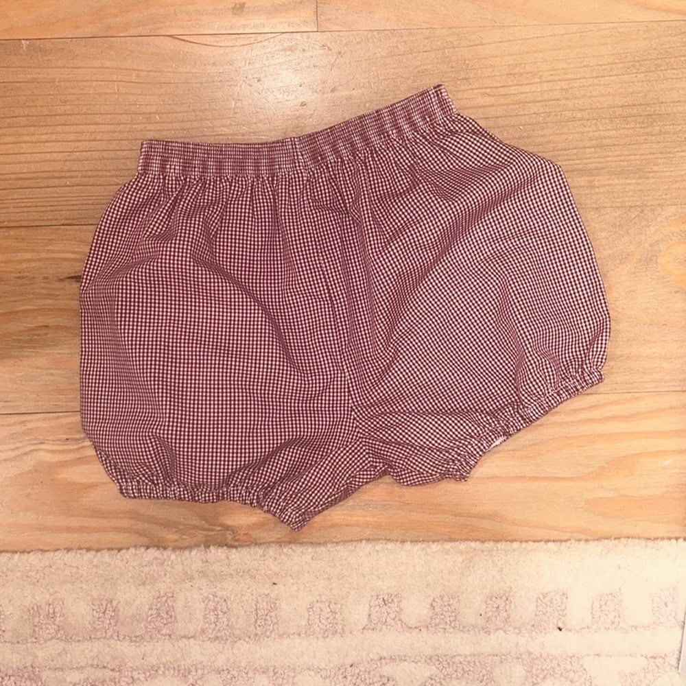 GUC 4T maroon and white bloomers